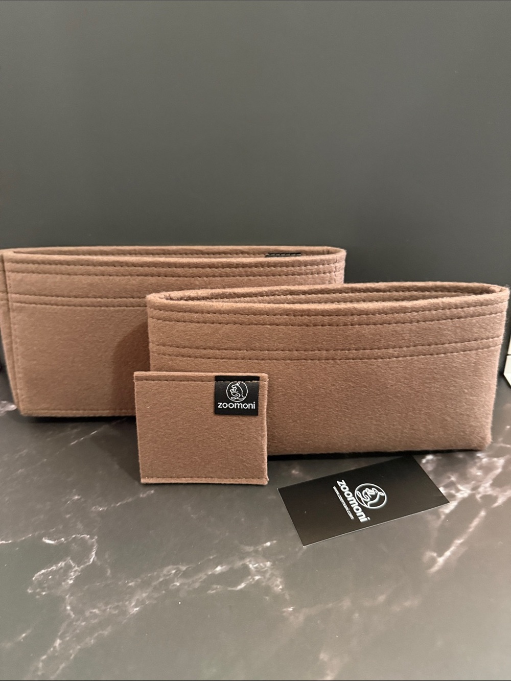 Zoomoni Bag Insert/Organizer for Louis Vuitton Pochette Metis (Set of 2)